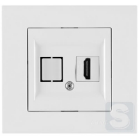 Розетка HDMI Arvia Electric KAREN Белый (20 01 1000 250)